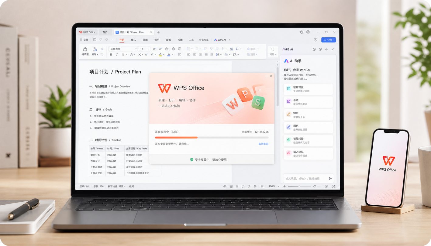 WPS Office 多设备同步办公展示