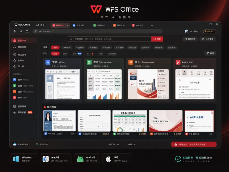 WPS Office 核心组件概览图